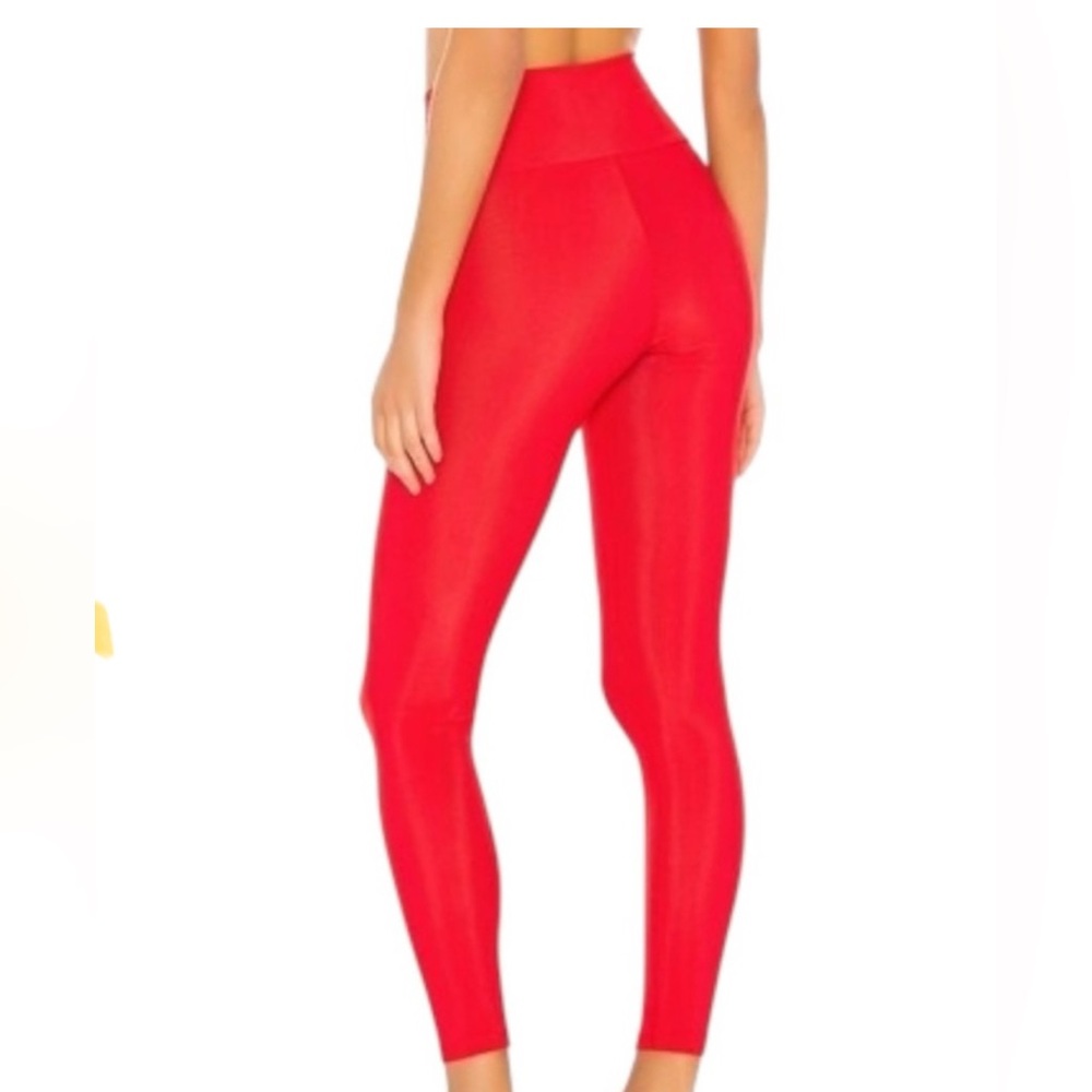 Beach Riot / Revolve - Ribbed Cara Leggings in Red - Picture 3 of 6